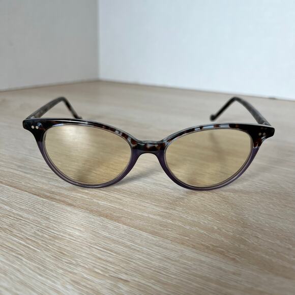Jean Lafont Paris Madame 341 READ Eyeglasses Brown Gray Purple Frames 50-17-140 main image 4
